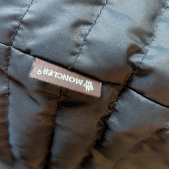 Moncler Parka Coat size 3 Fox Fur Trim Hood Real Fur - Picture 4 of 14